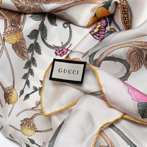 gucci flowers black and white|gucci flower print scarf.